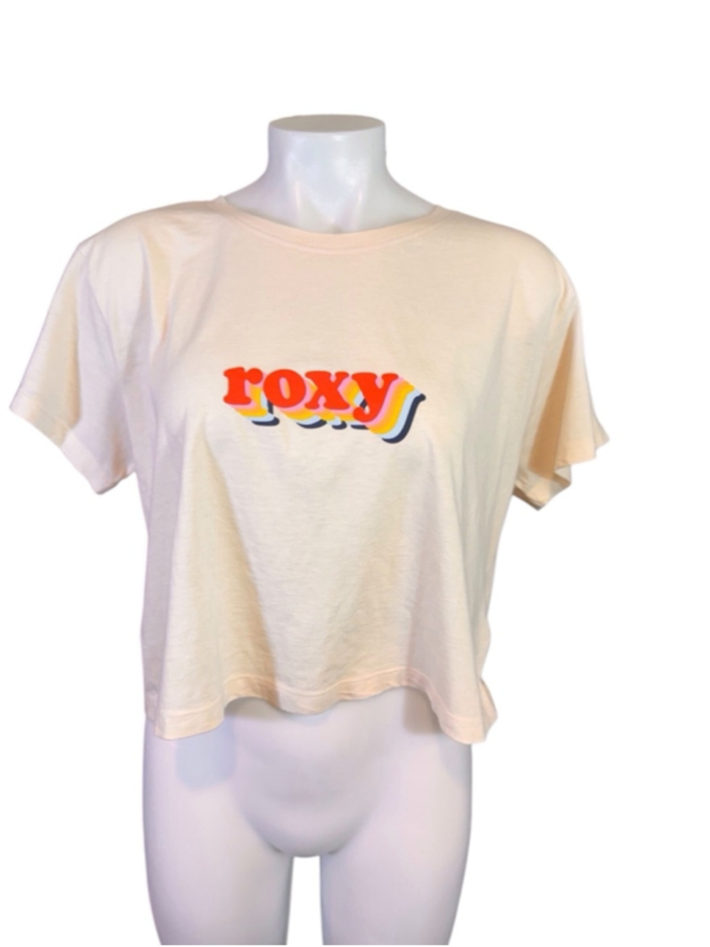 Women's ROXY T-Shirt, Size L, Beige